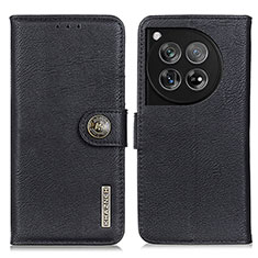 Coque Portefeuille Livre Cuir Etui Clapet K02Z pour OnePlus 12 5G Noir