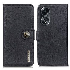 Coque Portefeuille Livre Cuir Etui Clapet K02Z pour Oppo A78 5G Noir