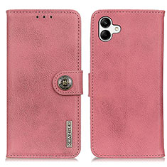 Coque Portefeuille Livre Cuir Etui Clapet K02Z pour Samsung Galaxy A04E Rose