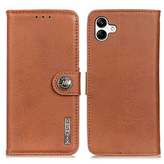 Coque Portefeuille Livre Cuir Etui Clapet K02Z pour Samsung Galaxy M04 Marron