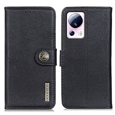 Coque Portefeuille Livre Cuir Etui Clapet K02Z pour Xiaomi Mi 12 Lite NE 5G Noir