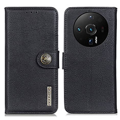 Coque Portefeuille Livre Cuir Etui Clapet K02Z pour Xiaomi Mi 12 Ultra 5G Noir