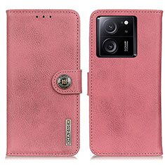Coque Portefeuille Livre Cuir Etui Clapet K02Z pour Xiaomi Mi 13T Pro 5G Rose