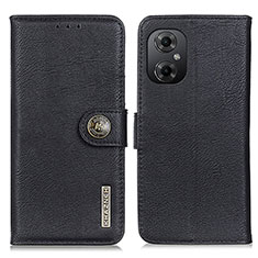 Coque Portefeuille Livre Cuir Etui Clapet K02Z pour Xiaomi Poco M4 5G Noir