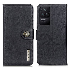 Coque Portefeuille Livre Cuir Etui Clapet K02Z pour Xiaomi Redmi K40S 5G Noir