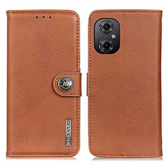 Coque Portefeuille Livre Cuir Etui Clapet K02Z pour Xiaomi Redmi Note 11R 5G Marron