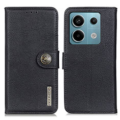 Coque Portefeuille Livre Cuir Etui Clapet K02Z pour Xiaomi Redmi Note 13 Pro 5G Noir