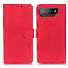 Coque Portefeuille Livre Cuir Etui Clapet K03Z pour Asus ROG Phone 7 Pro Rouge