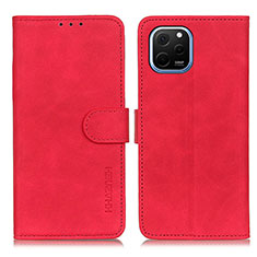 Coque Portefeuille Livre Cuir Etui Clapet K03Z pour Huawei Enjoy 50z Rouge