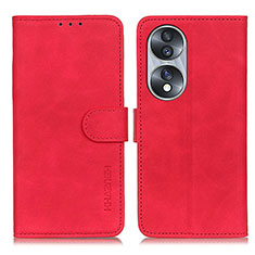 Coque Portefeuille Livre Cuir Etui Clapet K03Z pour Huawei Honor 70 5G Rouge