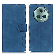 Coque Portefeuille Livre Cuir Etui Clapet K03Z pour Huawei Honor Magic5 Pro 5G Bleu