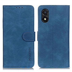 Coque Portefeuille Livre Cuir Etui Clapet K03Z pour Huawei Honor X5 Bleu
