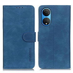 Coque Portefeuille Livre Cuir Etui Clapet K03Z pour Huawei Honor X7 Bleu