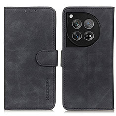 Coque Portefeuille Livre Cuir Etui Clapet K03Z pour OnePlus 12 5G Noir