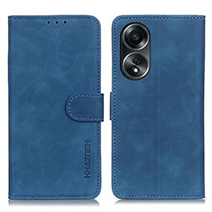 Coque Portefeuille Livre Cuir Etui Clapet K03Z pour Oppo A58 5G Bleu