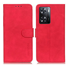 Coque Portefeuille Livre Cuir Etui Clapet K03Z pour Oppo A77 4G Rouge
