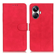 Coque Portefeuille Livre Cuir Etui Clapet K03Z pour Realme 10 Pro+ Plus 5G Rouge