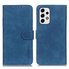 Coque Portefeuille Livre Cuir Etui Clapet K03Z pour Samsung Galaxy A23 5G Bleu