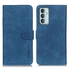 Coque Portefeuille Livre Cuir Etui Clapet K03Z pour Samsung Galaxy F13 4G Bleu