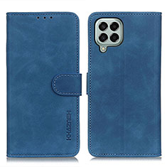 Coque Portefeuille Livre Cuir Etui Clapet K03Z pour Samsung Galaxy M33 5G Bleu