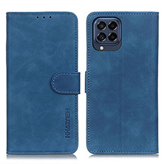 Coque Portefeuille Livre Cuir Etui Clapet K03Z pour Samsung Galaxy M53 5G Bleu