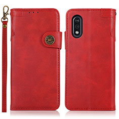 Coque Portefeuille Livre Cuir Etui Clapet K03Z pour Sony Xperia Ace II SO-41B Rouge