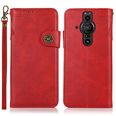 Coque Portefeuille Livre Cuir Etui Clapet K03Z pour Sony Xperia PRO-I Rouge