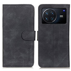 Coque Portefeuille Livre Cuir Etui Clapet K03Z pour Vivo X Note Noir