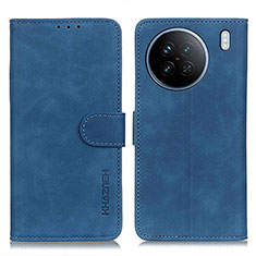 Coque Portefeuille Livre Cuir Etui Clapet K03Z pour Vivo X90 5G Bleu