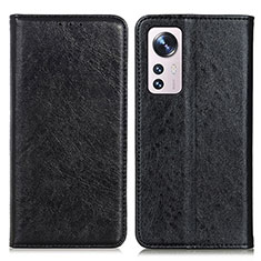 Coque Portefeuille Livre Cuir Etui Clapet K03Z pour Xiaomi Mi 12 5G Noir