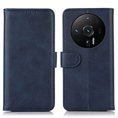 Coque Portefeuille Livre Cuir Etui Clapet K03Z pour Xiaomi Mi 12 Ultra 5G Bleu