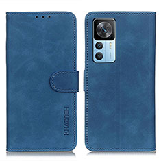 Coque Portefeuille Livre Cuir Etui Clapet K03Z pour Xiaomi Mi 12T 5G Bleu