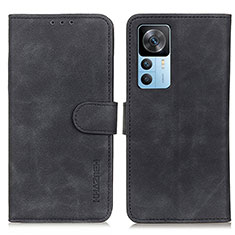 Coque Portefeuille Livre Cuir Etui Clapet K03Z pour Xiaomi Mi 12T 5G Noir