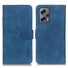 Coque Portefeuille Livre Cuir Etui Clapet K03Z pour Xiaomi Poco X4 GT 5G Bleu