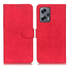 Coque Portefeuille Livre Cuir Etui Clapet K03Z pour Xiaomi Poco X4 GT 5G Rouge