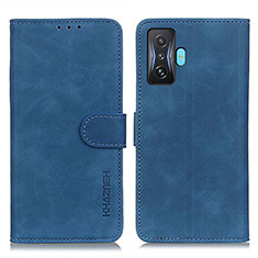 Coque Portefeuille Livre Cuir Etui Clapet K03Z pour Xiaomi Redmi K50 Gaming 5G Bleu