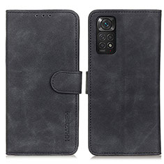 Coque Portefeuille Livre Cuir Etui Clapet K03Z pour Xiaomi Redmi Note 11 4G (2022) Noir