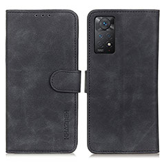 Coque Portefeuille Livre Cuir Etui Clapet K03Z pour Xiaomi Redmi Note 11 Pro 4G Noir