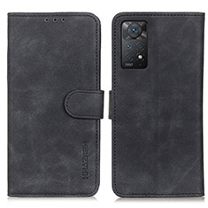Coque Portefeuille Livre Cuir Etui Clapet K03Z pour Xiaomi Redmi Note 11 Pro 5G Noir