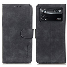 Coque Portefeuille Livre Cuir Etui Clapet K03Z pour Xiaomi Redmi Note 11E Pro 5G Noir