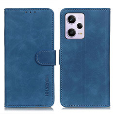 Coque Portefeuille Livre Cuir Etui Clapet K03Z pour Xiaomi Redmi Note 12 Pro 5G Bleu