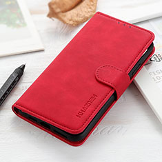 Coque Portefeuille Livre Cuir Etui Clapet K03Z pour Xiaomi Redmi Note 8 (2021) Rouge