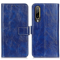 Coque Portefeuille Livre Cuir Etui Clapet K04Z pour HTC Desire 22 Pro 5G Bleu