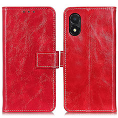 Coque Portefeuille Livre Cuir Etui Clapet K04Z pour Huawei Honor X5 Rouge