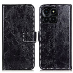 Coque Portefeuille Livre Cuir Etui Clapet K04Z pour Huawei Honor X6a Noir