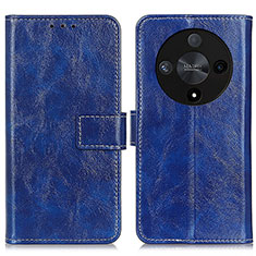 Coque Portefeuille Livre Cuir Etui Clapet K04Z pour Huawei Honor X9b 5G Bleu