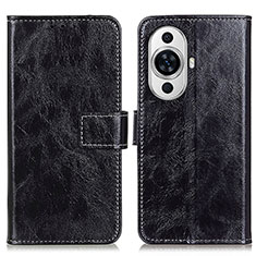 Coque Portefeuille Livre Cuir Etui Clapet K04Z pour Huawei Nova 11 Pro Noir