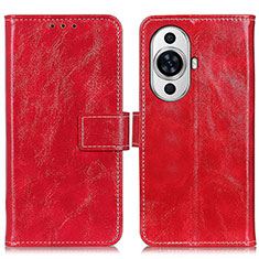 Coque Portefeuille Livre Cuir Etui Clapet K04Z pour Huawei Nova 11 Pro Rouge
