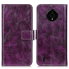 Coque Portefeuille Livre Cuir Etui Clapet K04Z pour Nokia C200 Violet