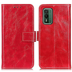 Coque Portefeuille Livre Cuir Etui Clapet K04Z pour Nokia XR21 Rouge